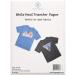 Hayes Paper Co Iron-on Heat Transfer Paper For Colored or Dark Fabrics  White Base Color  A4 Size (8.5 x 11.5) 20 Sheets