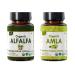 ORGANIC SPREE Alfalfa & Amla Supplement 120 Tablets Each USDA Organic Medicago Sativa & Indian Gooseberry Supports Immune, Energy, Nutritional & Antioxidant Health*