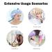 Reusable Waterproof Shower Cap for Women with Adjustable Ear Covers - Double Layer Bathing Cap for All Hair Lengths - Buy Online on GoSupps.com