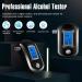 Professional Alcohol Breathalyzer with 20 Mouthpieces - Portable Digital Blood Alcohol Tester for Home Parties - Black - Buy Online on GoSupps.com