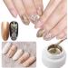 Metallic Painting Gel - 3PC Mirror Metallic Nail Polish - 3D Metal Painting Gel Reflective High Shine Nail Polish - Super Glossy Soak off UV/LED Nail Gel (Silver Gold Rose Gold) - Buy Online on GoSupps.com