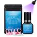 UV Lash Glue for Eyelash Extensions 1 Sec Drying Time 8-9 Weeks Retention Waterproof Extra Powerful Eyelash Glue Lash Adhesive for Professional Use Only