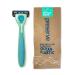 Preserve POPi Shave 5 Razor System Made with Recycled Ocean Plastic and 5-blade cartridge  Neptune Green Recycled Ocean Plastic: Neptune Green