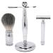 Shaving set professional 3-piece brush holder for hairdressers