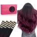 If alive tape extensions real hair 20pcs 50g 45cm 18 inches jet black to Burgund Remy Invisible Tape Extensions silky straight real hair extensions skin weft tape in 45cm #1/99J Jet black to Burgundy