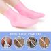 Aphlos Long Silicone Socks 2 Pairs Moisturizing Socks Soft Gel Socks for Dry Cracked Feet Women Comfortable for Overnight Use & Spa Recovery (Pink & White) - Buy Online on GoSupps.com