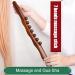 Wooden Gua Sha Massager with 7 Massage Beads - Oak Scraping Tool for Neck & Back Relief | Relaxation & Wellness - Buy Online on GoSupps.com