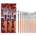 Premium Natural Makeup Brush Set - Goat Hair Eyeshadow & Face Powder Brushes for Flawless Application - International Shipping Available - Buy Online on GoSupps.com