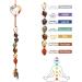 Chakra Healing Crystal Stone Hanging Decorations Tree of Life Tandem Natural Quartz Gemstone Pendant Ornaments for Home Garden Windows Cars Spiritual Gifts for Women 2 - Buy Online on GoSupps.com
