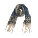 Hanxiulin ladies cotton scarf classic poncho vintage winter cloth triangular scarf large women's scarf poncho unit size dark gray