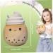 HEKARBAMILL Bubble Tea Plush 5.9x9.8 Inch Soft Skin-Friendly Boba Plush Milk Tea Cute Plush Pillow Stuffed Boba Pillow Gifts for Girls Toys Brown for Recreation - Buy Online on GoSupps.com