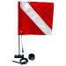 Dive Flag Mounting Kit - All The Tools Needed to Tie Flag to a Buoy or Float for Spearfishing Snorkeling Scuba Diving Freediving and Water Sports