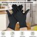 100 Pack Large Black Nitrile Gloves 4 Mil - Disposable Nitrile Gloves - AKGK - Buy Online on GoSupps.com