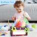 Urmywo Montessori Tissue Box Sensorik Toy | 6-in-1 Baby Toy with Mirror | Newborn to Toddler | Colorful Silk Towels & High Contrast Design - Buy Online on GoSupps.com