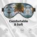 Palm Tree Tropical Print Unisex Sleep Mask | Double-Sided Eye Mask for Sound Sleep & Skin Care - Buy Online on GoSupps.com