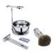 Jolitac Wet Shaving Kit for Men - Complete Grooming Set with Badger Hair Brush Stainless Steel Bowl & Double Edge Safety Razor - Perfect Gift - Buy Online on GoSupps.com