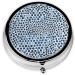 Evil Eyes Mini Round Pill Box - 3 Compartment Portable Organizer for Travel & Home - Buy Online on GoSupps.com