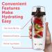 Brimma 32 oz Fruit Infuser Water Bottle - Large Leakproof Plastic Bottle for Gym, Bike, Camping & Travel - Buy Online on GoSupps.com
