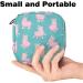 Stylish Storage Bags for Women: Cute Alpaca Blue Dotted Menstrual Pad & Tampon Holders - Perfect for School & Office - Buy Online on GoSupps.com