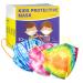 Zoonana Kids Disposable Face Masks, Upgraded 30 Pcs Breathable 4-Ply Protection Mask with Elastic Earloop for Children Boys Girls Tie Dye Colorful Tie Tye