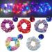 10 Pcs LED Light Up Hair Scrunchies for Girls - Neon Satin Hair Ties Accessories - Glow in the Dark Party Supplies - Buy Online on GoSupps.com