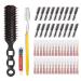 Disposable Toothbrushes with Toothpaste Individually Wrapped Bulk Hair Brushes in Bulk for Homeless Travel Hotel Shelter Charity Nursing (100)