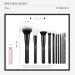 Jessup 10pcs Black Makeup Brush Set - Professional Brushes with Natural Synthetic Hair for Foundation, Blending, Blush, Concealer, Eyeshadow, Eyebrow, Eyeliner - T323 - Buy Online on GoSupps.com