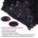 Cecycocy Kinky Curly Clip in Hair Extensions - Brazilian Remy Human Hair 3C 4A, Natural Black, 18 Inch - Buy Online on GoSupps.com