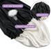 Satin Bonnet + Hair Shampoo Brush Set | lyfLux Large Reversible Shower Cap | Scalp Massager | Satin Sleep Cap for Curly & Natural Hair - Buy Online on GoSupps.com