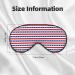 Stars and Stripes Print Sleep Mask | Comfortable & Soft Eye Mask with Adjustable Strap for Home & Travel - Buy Online on GoSupps.com