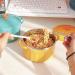 Ramen Soup Bowl Kawaii Instant Ramen Bowl with Lid Spoon Cute Stainless Steel Large Capacity Noodle Fruit Salad Soup Bowl Set KitchenTableware Salad Bowl (Color : Orange) - Buy Online on GoSupps.com