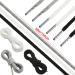 24 Pack 59 Inch Universal Drawstring Replacement Kit with Threaders - Ideal for Sweatpants, Shorts, Hoodies - Buy Online on GoSupps.com