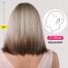 Allbell Brown Blonde Ombre Bob Wig for Women with Bangs | Cosplay Synthetic Wig with Dark Roots and Gray Highlights - Buy Online on GoSupps.com