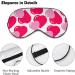 Buy Pink Hearts Valentines Sleep Mask for Women - Soft Light-Blocking Eye Cover with Adjustable Strap - Buy Online on GoSupps.com