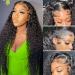 Water Wave 13x4 Lace Front Wig Human Hair Wigs 180% Density 20 Inch MSGEM Brazilian Wet and Wavy Virgin Human Hair Wigs for Black Women Pre Plucked with Baby Hair 20" 13x4 Water Wave Wig