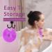 HIEERBUS Silicone Body Scrubber Gentle Exfoliating Body Scrubber in Shower Silicone Loofah with Easily Lather Bristles Long Lasting and More Hygienic Than Traditional Shower Loofah 1 Pack Purple - Buy Online on GoSupps.com