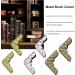 60 Pcs Metal Book Corners Protector Vintage Scrapbook Supplies Photo Mounting Corners Crafting Iron Picture Corner Protectors bulk pack 60pcs(gold silver antique bronze) - Buy Online on GoSupps.com