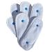 Glenndarcy Washable Popper Pads for Dog Diapers and Belly Bands (Waterproof Base B - 6 Pack) Waterproof Base B - 6 pack