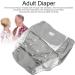 Adjustable Reusable Adult Diaper Pants - Washable Incontinence Solution for Seniors (Gray) - Buy Online on GoSupps.com