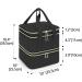 Yarwo Nail Polish Storage Bag for 72 Polishes & Nail Lamp - Stylish Cosmetic Organizer for Nail Accessories - Black Patent - Buy Online on GoSupps.com