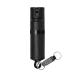 POM Pepper Spray Flip Top Snap Hook - Maximum Strength OC Spray Self Defense - Tactical Compact & Safe Design - Quick Key Release - 25 Bursts & 10 ft Range - Accurate Stream Pattern Black and Black