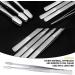 LNQ LUNIQI Stamp Tweezers Set 4 Pieces Stainless Steel Stamp Tweezers Flat Philately Tweezers Stamp Collector Tools Silver - Buy Online on GoSupps.com