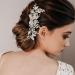 AW BRIDAL Rhinestone Wedding Hair Comb - Crystal Flower Hair Clip for Brides (Silver) - Buy Online on GoSupps.com