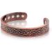 Large Copper Celtic Magnetic Cuff Bracelet for Men | Heavyweight Design with 10 Magnets - Buy Online on GoSupps.com