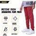 Men's Ultra Performance 3 Pack Joggers with Pockets - Marled Black/Red/Charcoal - S-5XL - Buy Online on GoSupps.com