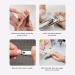 Automatic Nail Clipper | Fingernail Trimmer | USB Rechargeable Nail Clippers with Catcher 2 in-1 Nail File for Baby Kids Seniors Newborn Adult Yellow - Buy Online on GoSupps.com