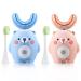 2 Pieces Kids U Electric Toothbrush Whole Mouth Ultrasonic Silicone Toothbrush 360 Degrees Automatic Whitening Waterproof Toothbrush with 3 Modes for Kids Toddler, 2 to 6 Years (Bear Style)