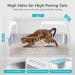 HiHloy Stainless Steel Cat Litter Box Top Entry Litter Box Enclosed Litter Pan with Lid Non Stick Non Absorbent Odor Easy to Clean Include Scoop (White XL(23.7" L x 16" W x 11.8" H)) XL(23.7"L x 16"W x 11.8"H) White - Buy Online on GoSupps.com