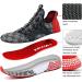 WETIKE Kids Mesh Slip On Running Sneakers - Energy Red Plaid | Lightweight & Breathable - Buy Online on GoSupps.com