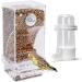Automatic Bird Feed Dispenser - Acrylic Transparent Parrot Feeder for Budgies Canaries & Finches - Ideal Cage Accessory - Buy Online on GoSupps.com
